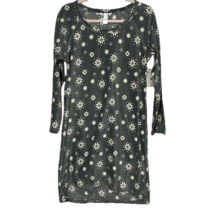 Jockey Fleece Nightgown Gray Large